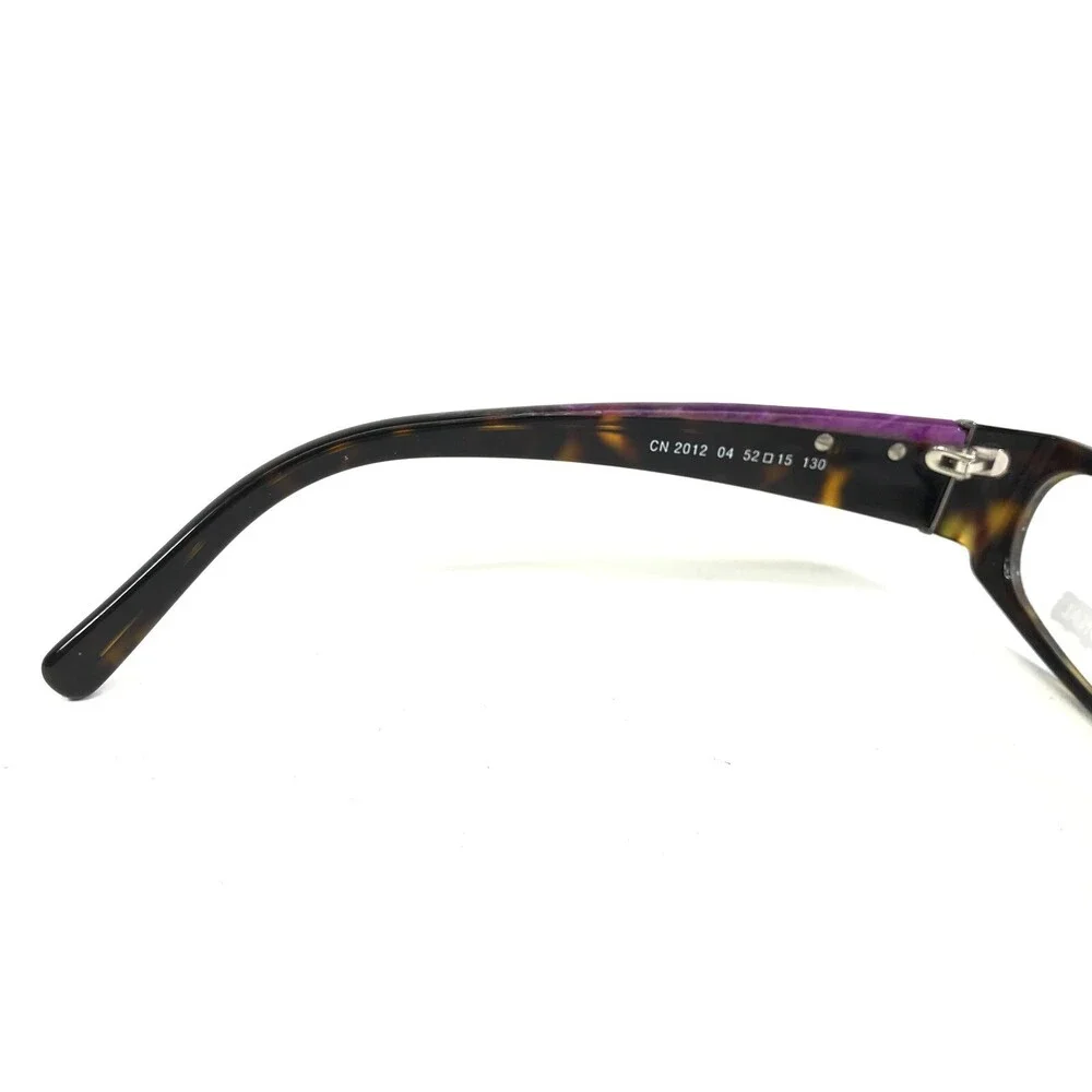 Costume National Eyeglasses Frames CN 2012 04 Purple Tortoise Full Rim 52-15-130